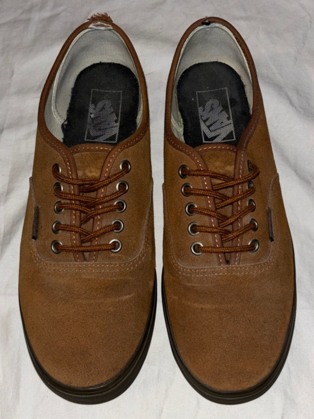 Vans Tobacco Brown Suede Low Top Skate Sneakers - M7/W8.5